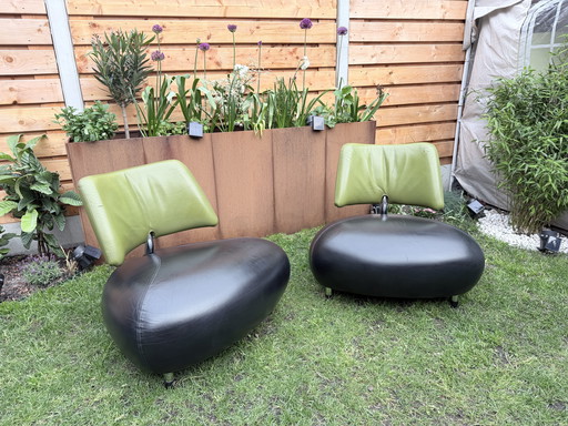2 Leolux Pallone "Pa" fauteuils