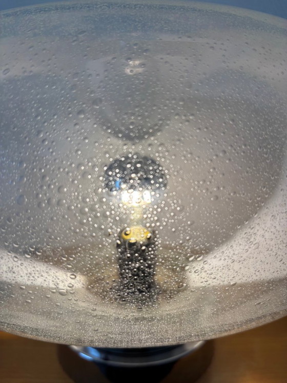 Image 1 of Mazzega Murano Lampe Pulginiso Glas und Edelstahl 1971