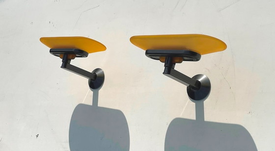 Image 1 of Coppia di lampade da parete Arteluce Jill di Perry King, Mira & Arnaldi. Vintage anni '80