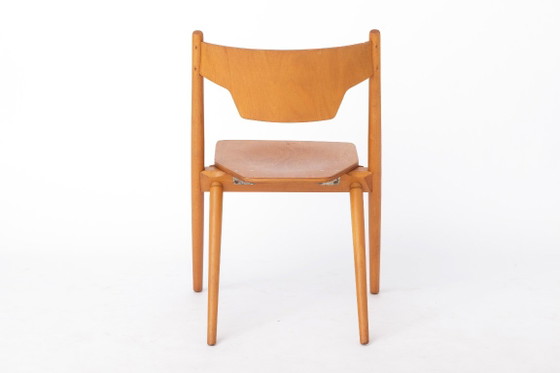 Vintage Hiller Folding Chair | German Beech Wood Chair | Space-Saving Mid-Century Design, 1970s (photo 6 of 12)