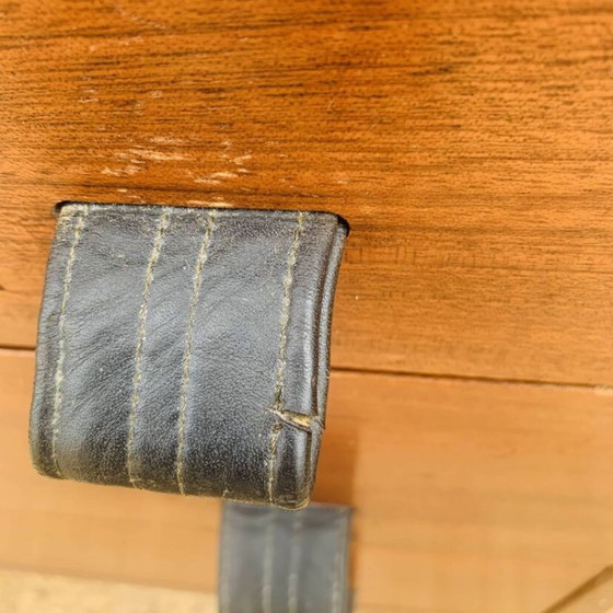 Cassettiera vintage con maniglie in pelle – Anni '50/'60 – Cassettiere, Legno (photo 13 of 25)