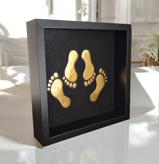 Image 1 of Emoticon erotico in oro placcato oro 23kt in una cornice in edizione limitata