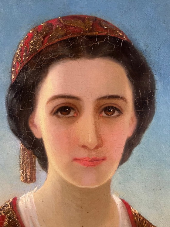 Image 1 of 19th-Century Romantic Portrait – Henry Scheffer (1800-1862)