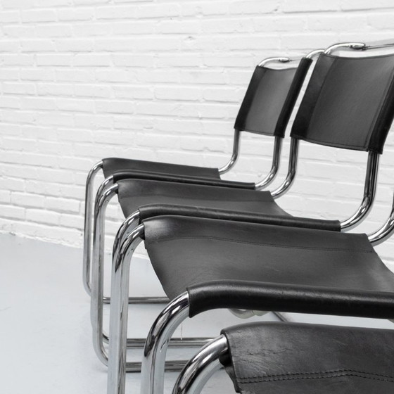 Image 1 of Mart Stam S33 Eetkamerstoelen Set Thonet 1970s