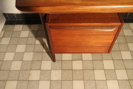 Propos Hulmefa Teak Desk Bureau Jaren 60 – Wood (photo 11 of 16)