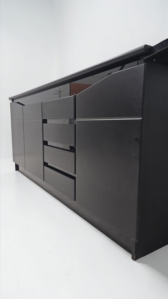 Image 1 of Italian Design Sideboard – "Pandora Adonis" (2020) – Minimalist Black