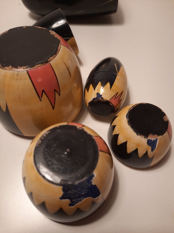 Image 1 of Poupées russes pingouins vintage