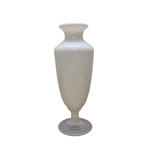 Vintage Sevres Opaline Vase With Opal Base