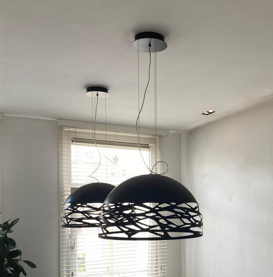 Image 1 of Kelly Dome pendant lights (2 pieces) - Medium 60cm - Matte Black