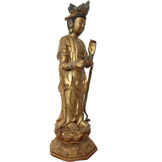 Monumentaler japanischer Sho-Kannon Bodhisattva | Edo-Zeit (17. Jahrhundert) | Meisterwerk Tempelbronze (photo 7 of 10)