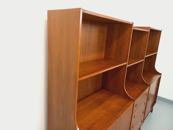 Image 1 of Scandinavian vintage 3-piece teak bookcase from the 60s
