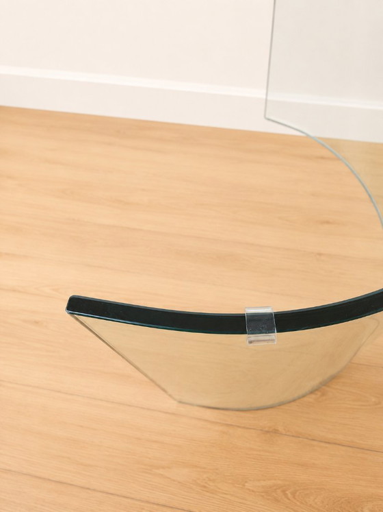 Image 1 of Mesa de centro de cristal Fiam, diseño de Bartoli, década de 1980.