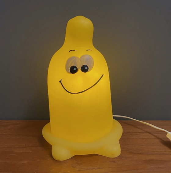 Image 1 of Gele tafellamp van Melek Fecht, model condoom