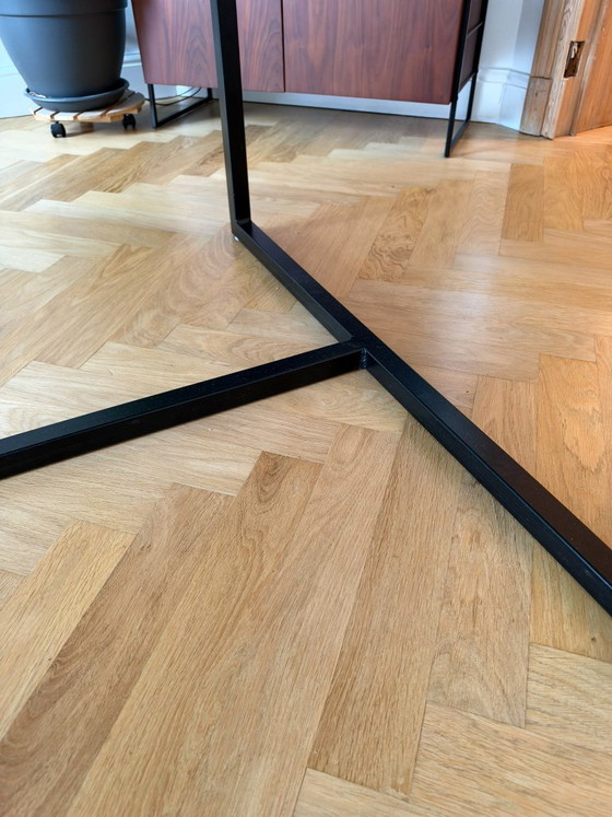Gerüstbohlen-Tisch mit eingelegter Platte, Pure Wood, Esstische, Holz, Metall, Schwarz, Rustic (Foto 6 von 10)