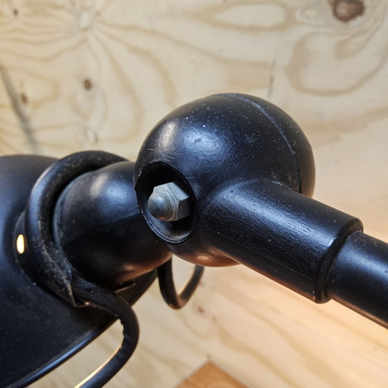 Vintage Jielde industrial adjustable factory lamp / work lamp / desk lamp (matte black), Table lamps, Metal (photo 6 of 15)