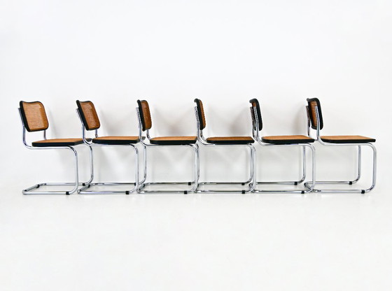 Image 1 of Sedie da pranzo stile B32 di Marcel Breuer, set da 6