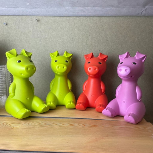 Collection of 4 Piggy Banks by Monica Mulder for IKEA