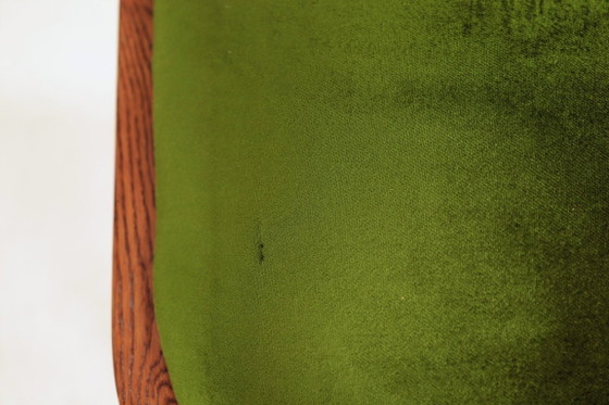 Image 1 of Silla antigua de madera de roble, estilo academia oscura, verde, madre, 1930