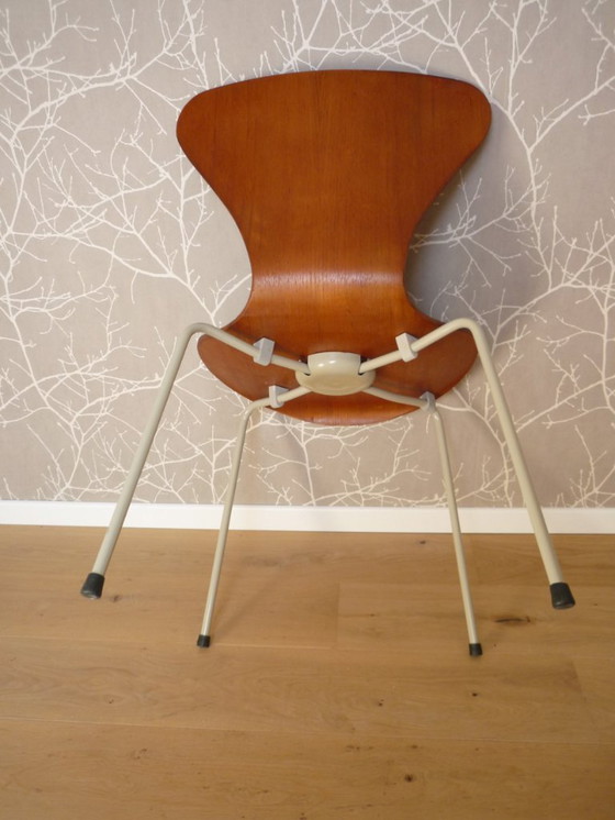 Image 1 of Chair Mod.  3107 Teak / Grey