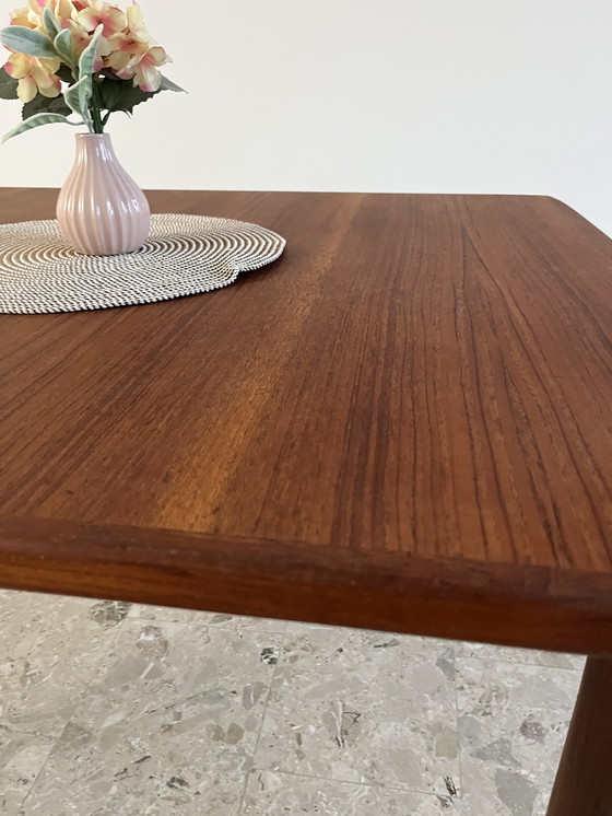 Image 1 of Norwegian mid-century dining table; Gustav Bahus, teak