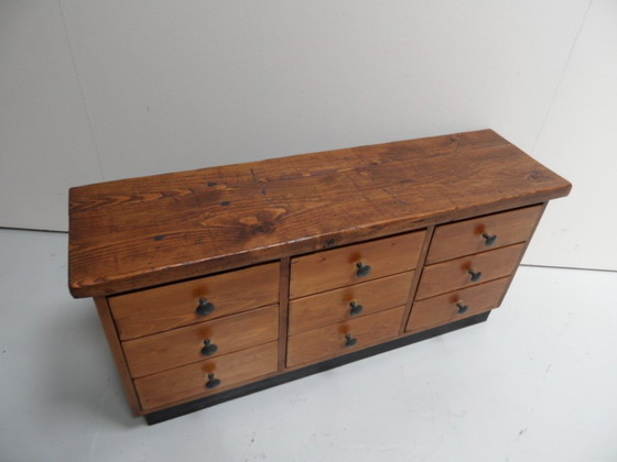 Vintage Brutalist Ladekast – Ladekasten, Wood (photo 10 of 10)
