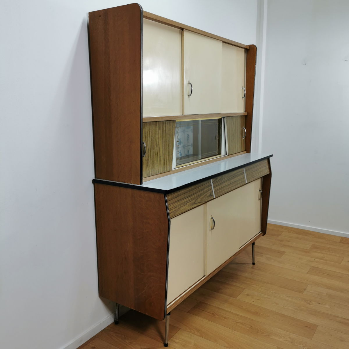 Mid century on sale kitchen hutch