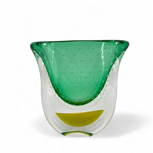 Sommerso Murano Vase h 30 cm