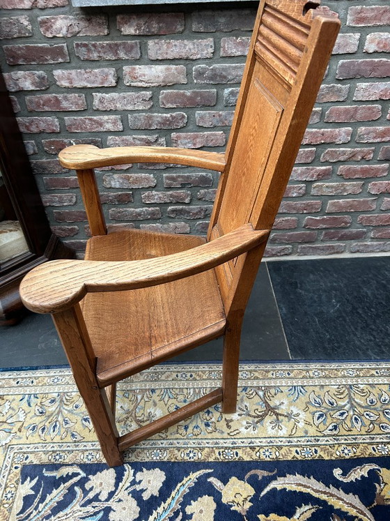 Antique solid oak arm(monastery)chair – Armchairs, Wood (photo 3 of 6)
