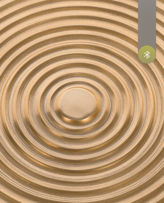 Image 1 of Bold monkey hypnosing round golden coffee table