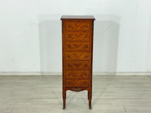 Cassettiera in stile barocco a 7 cassetti / cassettiera vintage da ingresso / mobile lavabo / mobile da ingresso