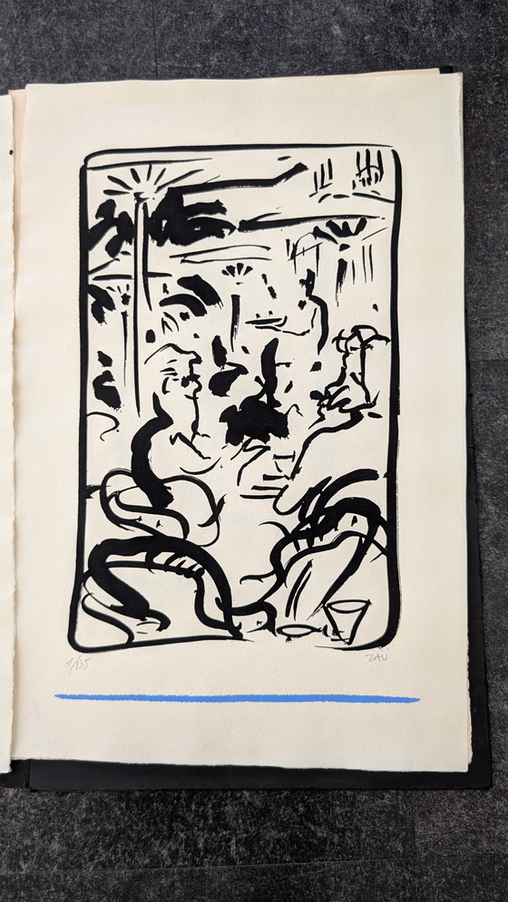 Image 1 of Zaü (André Langevin) – Portfolio complet « Carbone » (Carlton Cannes) – N° 1/135