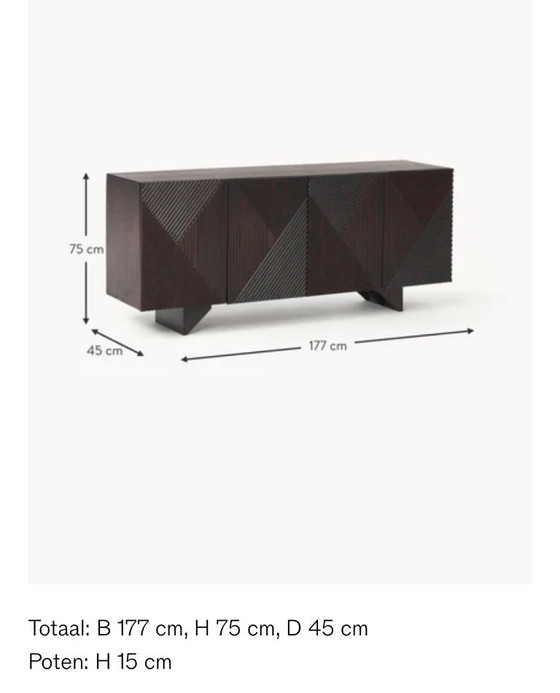 Image 1 of Westwing Louis sideboard made of mango wood