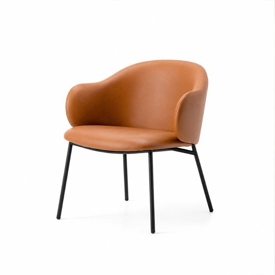 Sillones Calligaris Holly Lounge | Juego de 2, Cuero, Naranja (foto 3 de 5)