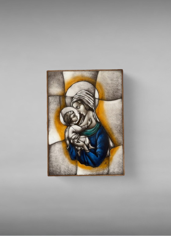 Image 1 of Hermoso icono María con el niño Jesús. hermanos van Paridon