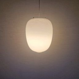 Image 1 of Opaline Vintage School Lamp Japandi Style