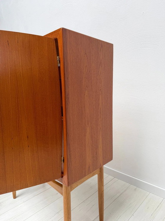 Image 1 of Vintage Torbjørn Afdal 'Bacchus' Teakhouten barkast voor Mellemstrand Møbelfabrik, Noorwegen, jaren 50
