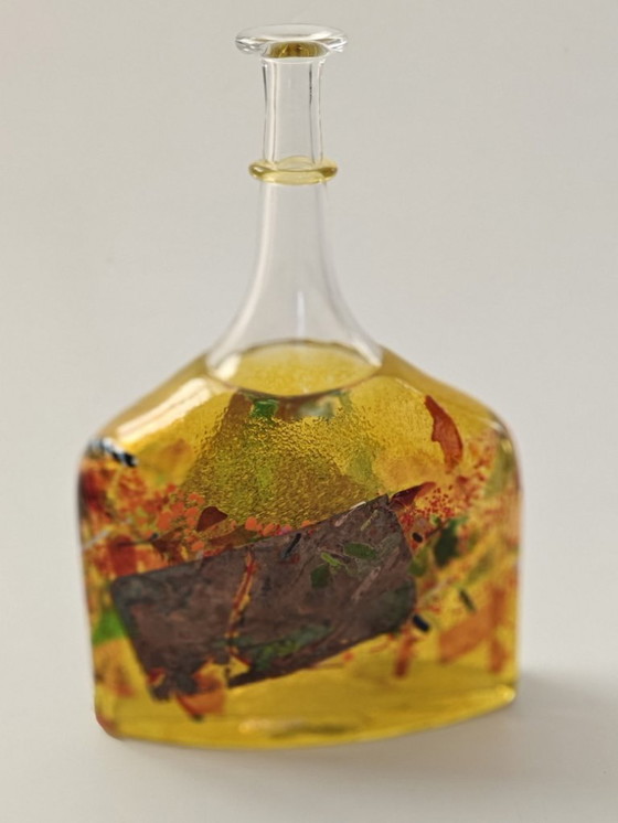 Image 1 of Yellow Vase by Bertil Vallien for Kosta Boda Type Satelitte