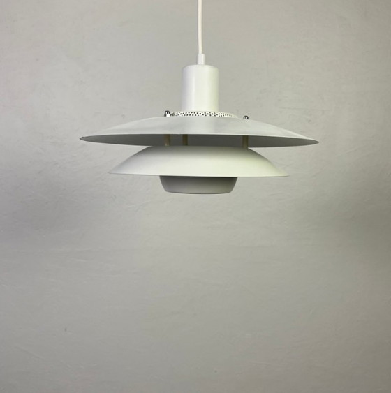 Rare vintage Danish Layered Pendant Lamp – Jeka Belysning – Aluminium (photo 4 of 11)