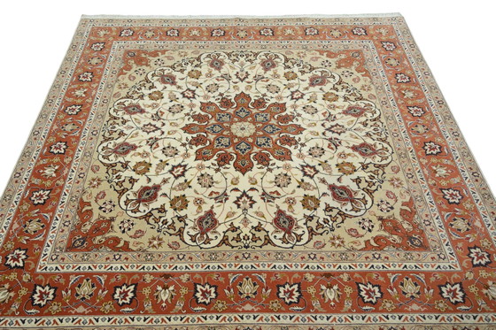 Image 1 of Tappeto persiano annodato a mano - Tabriz 50 Raj con seta 203 x 200 cm