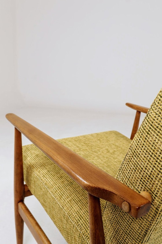 Image 1 of Poltrona vintage verde oliva, design moderno, anni '70