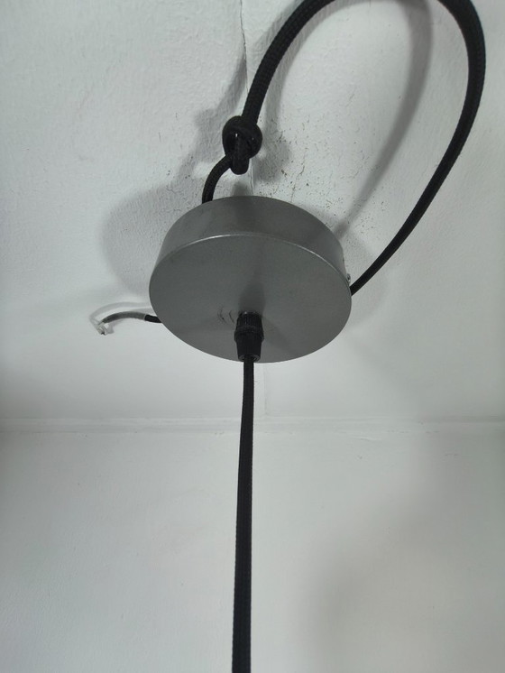 Image 1 of Pendant lamp with amber-colored glass