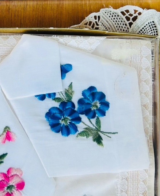 Image 1 of Set stoffen zakdoeken