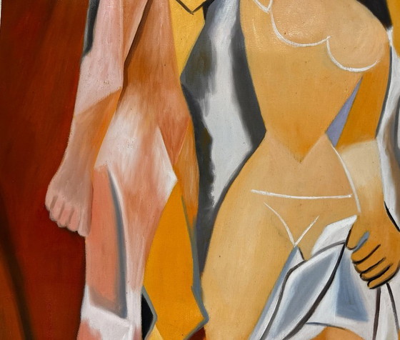 Image 1 of Les Demoiselles d’Avignon - Pablo Picasso - oil on canvas (rolled up)