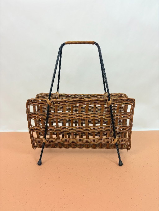 Reading tray rattan - 1970s