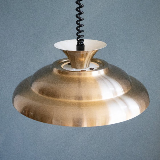 Brass-colored Mid Century Dijkstra Pendant Lamp – Dijkstra Lampen (photo 4 of 8)