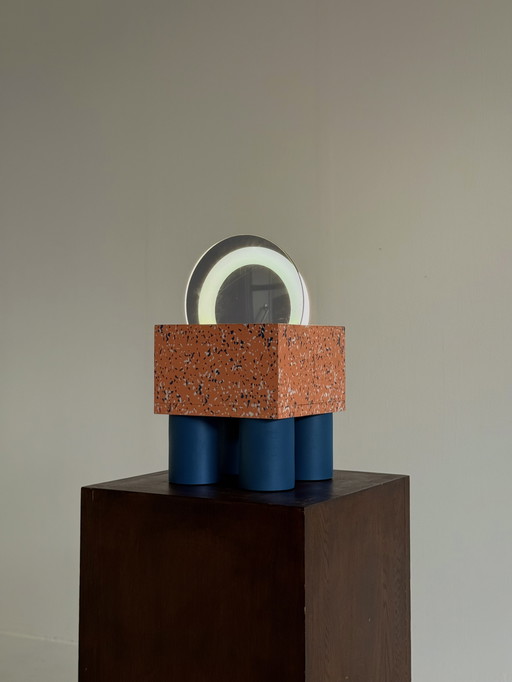 Extraordinary Memphis Table Lamp in the style of Sottsass
