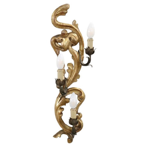 Image 1 of Giltwood Wandleuchte