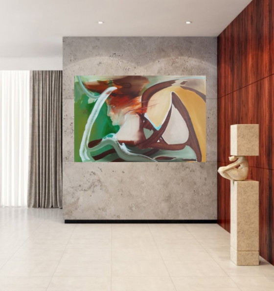 Acrylic painting #hermes 150x100cm – joart, Paintings & Drawings, Canvas (photo 6 of 15)