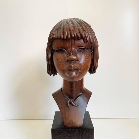 Africanist Sculpture in Palm Wood, 1950 – Art Deco (photo 11 of 13)