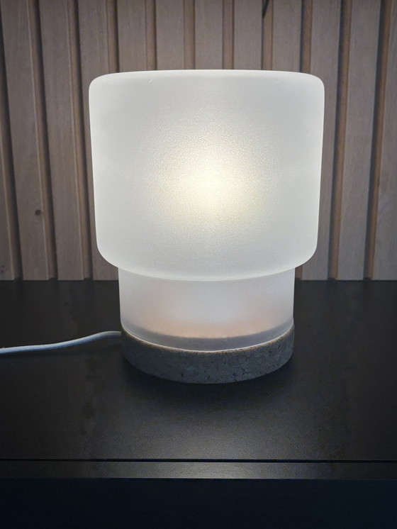 Image 1 of IKEA Sinnerlig Jaren 80 Tafellampe mattiertes Glas